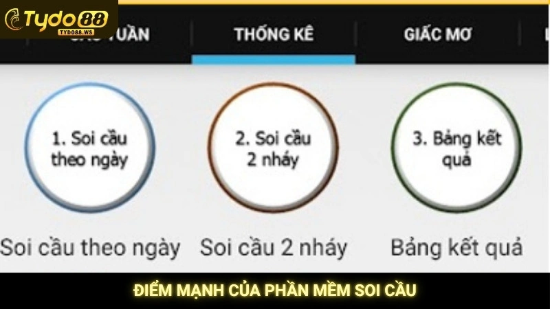 Top phần mềm soi cầu lô đề miễn phí, chuẩn xác 99% 3 Điểm mạnh của phần mềm soi cầu