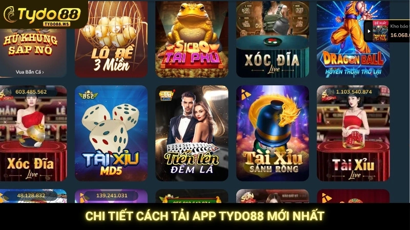Tải app Tydo88 - Trải nghiệm mượt mà trên iOS & Android 1 Chi tiết cách tải app Tydo88 mới nhất