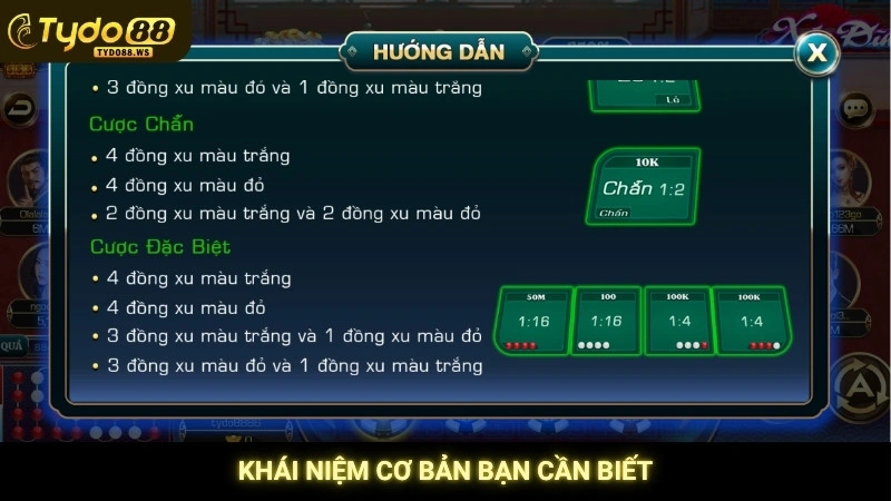 Xóc đĩa online - Mẹo đọc vị, soi cầu cực chuẩn tại Tydo88 4 Khái niệm cơ bản bạn cần biết